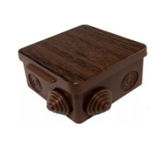 Изображение товара Коробка распаячная U-plast пылевлагозащитная, с эластичным мембранным вводом УПрк 100*100/50.2.3. сосна, 60 шт 030-014С