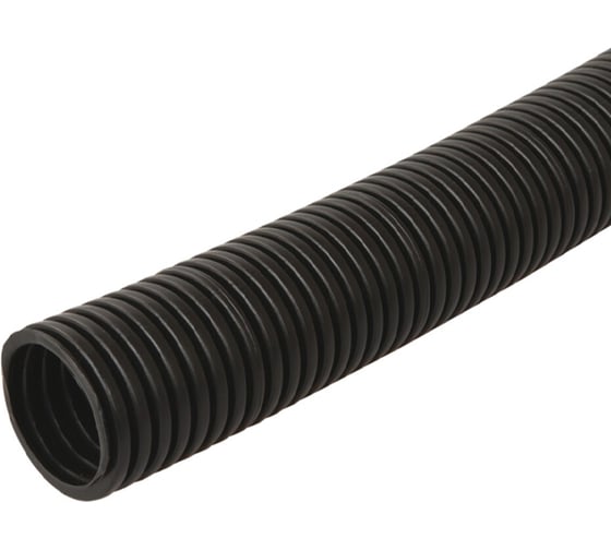 Изображение товара Труба гофрированная U-plast 50 мм, с зондом черн., ПНД (HF), УФ, 20м 711-050
