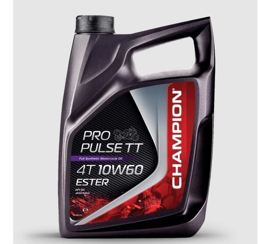 Изображение товара Синтетическое масло для мотоциклов CHAMPION PROPULSE TT 4T 10W60 ESTER, 1 л 8236457