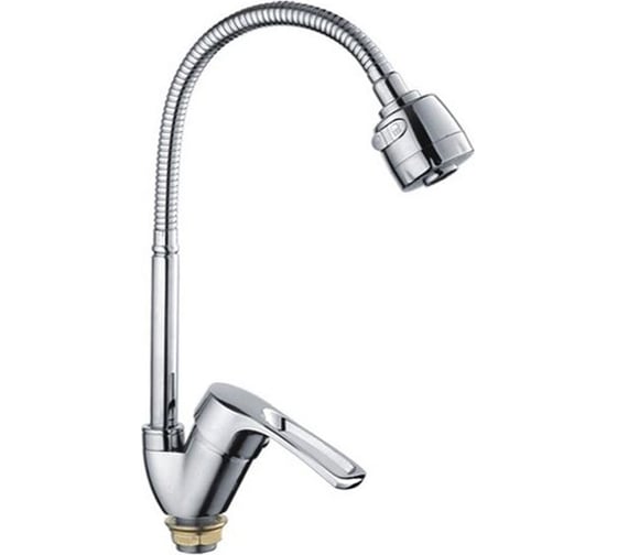 Изображение товара Смеситель для кухни FRAP F43701-B гибкий излив, гайка 535451