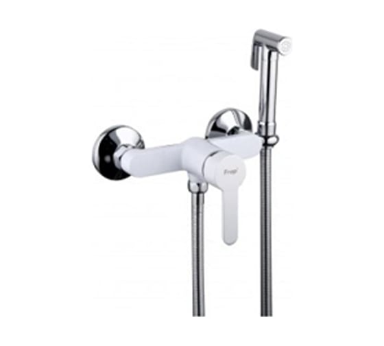 Изображение товара Смеситель с гигиенической лейкой FRAP F2041-8 белый 540091