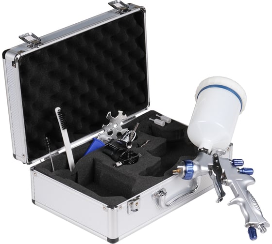 Изображение товара Краскопульт NORDBERG LVMP с верхним баком, сопло 1.3 мм, в алюминиевом кейсе NP7013