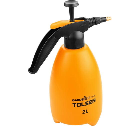 Изображение товара Опрыскиватель садовый помповый TOLSEN 2 л, ручной, до 2 бар 57281