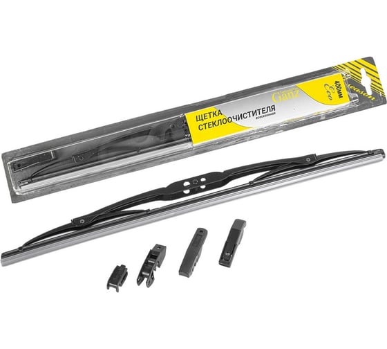 Изображение товара Щетка стеклоочистителя Ganz ECO 400mm (4 адаптера) GIS01003