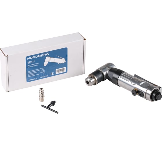 Изображение товара Угловая пневмодрель NORDBERG сверла до 10 мм NP2511