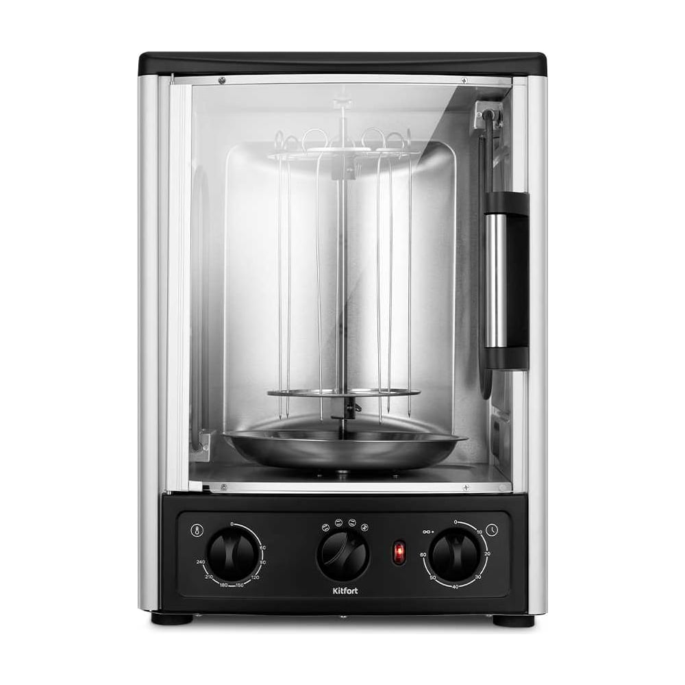 Изображение товара Электрошашлычница Kitfort 2 в 1 КТ-1409 с автоматическим отключением
