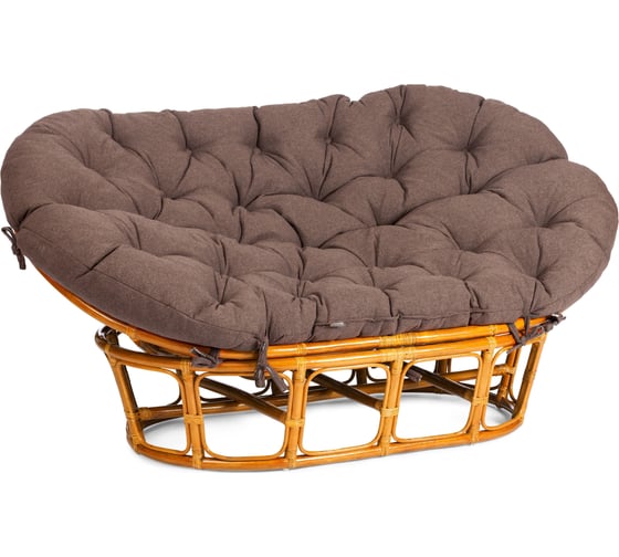 Изображение товара Диван Tetchair MAMASAN/МАМАСАН 23/02 W с подушкой 182x119 см, 169x102x80 см, Pecan (орех), ткань, коричневый, 3М7-147 24262