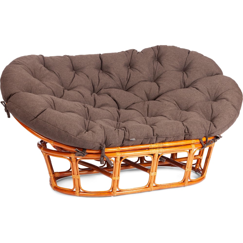 Изображение товара Диван Tetchair MAMASAN 23/02 W из натурального ротанга 182x119 см коричневый