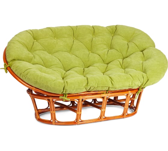 Изображение товара Диван Tetchair MAMASAN/МАМАСАН 23/02 W с подушкой 182x119 см, 169x102x80 см, Honey (мед), флок, олива, 23 24260