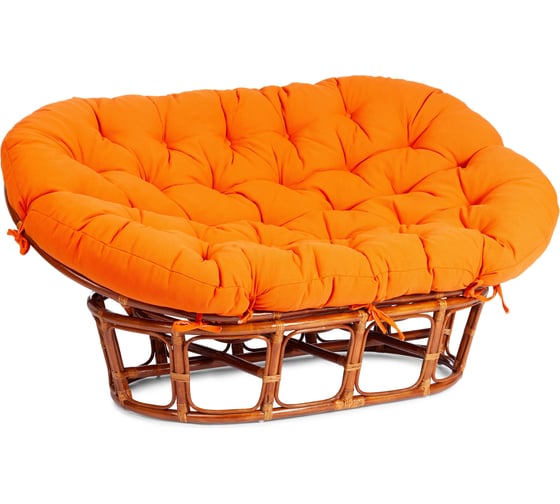 Изображение товара Диван Tetchair MAMASAN/МАМАСАН 23/02 W с подушкой 182x119 см, 169x102x80 см, Cognac (коньяк), ткань, оранжевый, С 23 24253