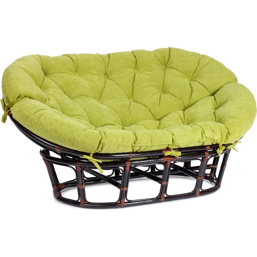 Изображение товара Диван Tetchair MAMASAN 23/02 W из натурального ротанга с подушкой