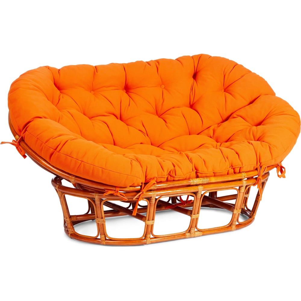 Изображение товара Диван Tetchair MAMASAN 23/02 W с подушкой натуральный ротанг 169x102x80 см