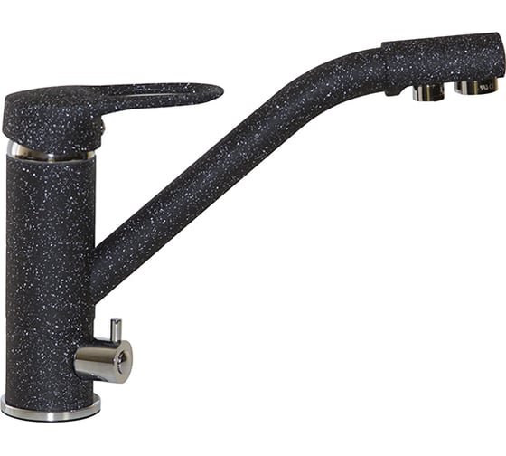 Изображение товара Смеситель для кухни Mixline черный, с выходом для питьевой воды 40к ML-GS05 308 526211