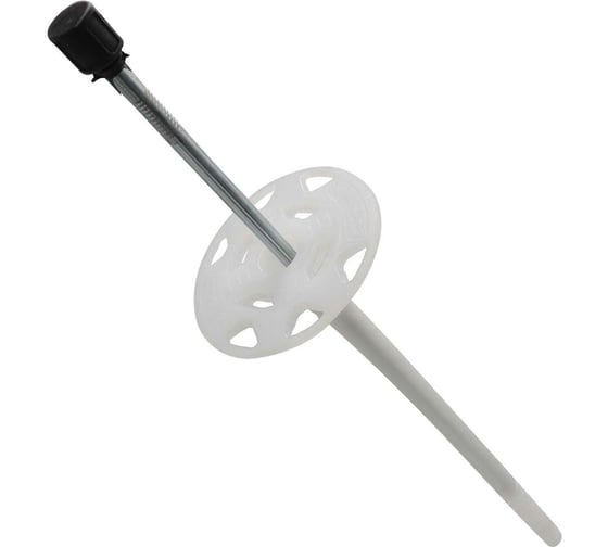 Изображение товара Дюбель для теплоизоляции с гвоздем и с термоголовой Bau-Fix 10х140 60шт 827061