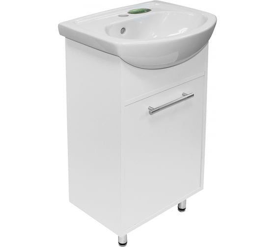 Изображение товара Тумба для ванной комнаты Mixline белый, правая, под умывальник Дора-47 АлАн-47 ЛДСП 528086