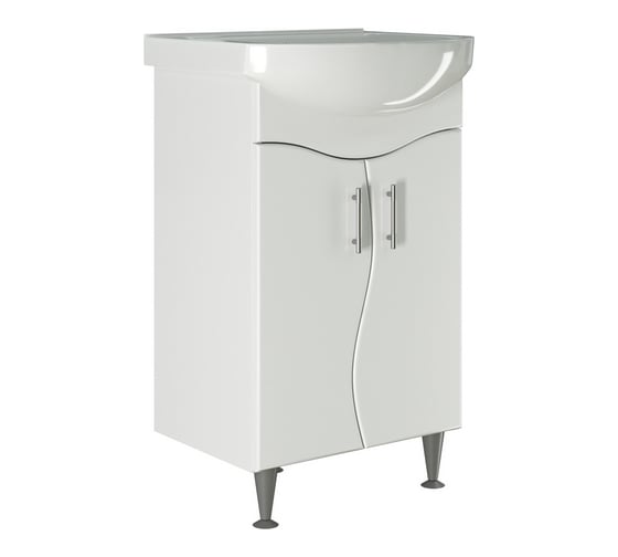 Изображение товара Тумба для ванной комнаты под умывальник Альфана-52 Mixline АНГАРА-52 ПВХ 528385