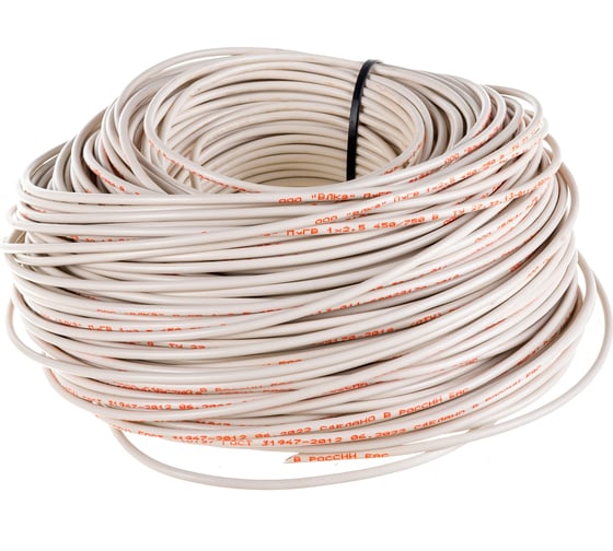 Изображение товара Провод ПУГВ Торкабель 2,5 белый 100м в коробке 0670087116224