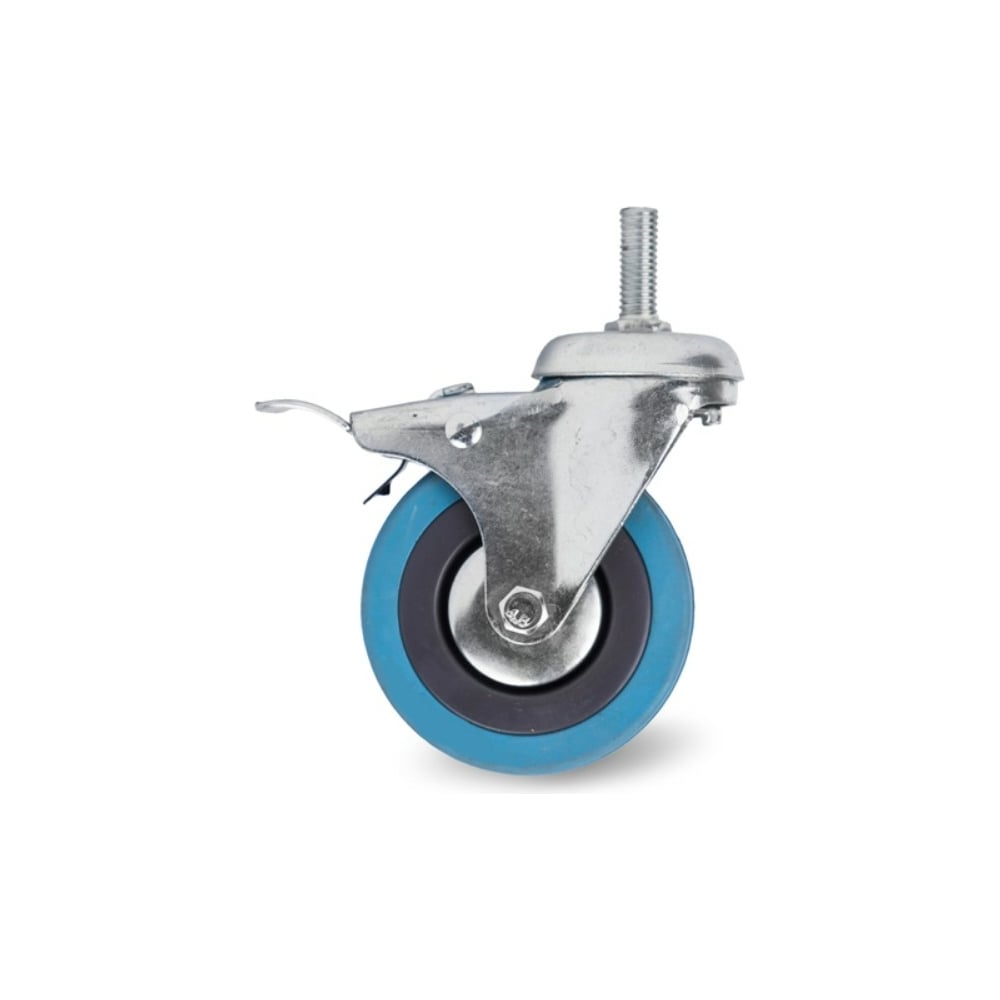 Аппаратное поворотное колесо TOR колесо с вращающейся опорой nl пластиной крепления и передним тормозом 150 мм 220 кг tellure rota 606604