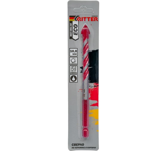 Изображение товара Сверло Eco по стеклу и керамике 10 мм RITTER PS15510101