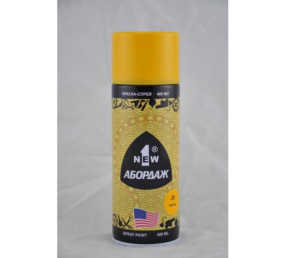 Изображение товара Краска-спрей 1NEW ABORDAGE 025 желтая RAL 1003 290-6 AB-025