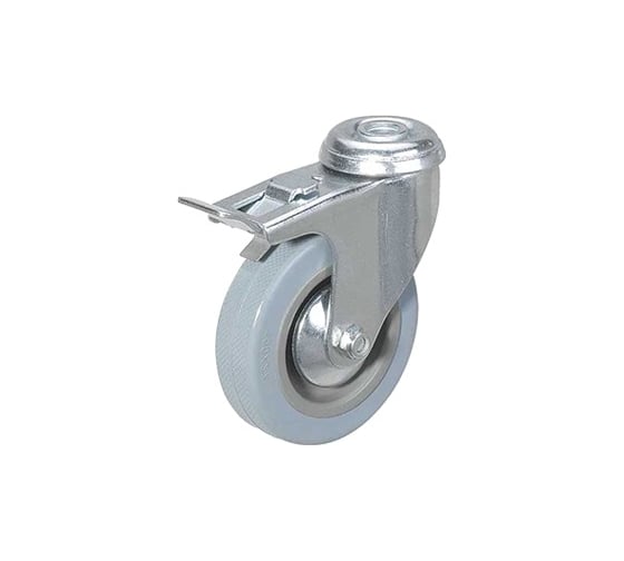 Изображение товара Колесо аппаратное поворотное под болт с тормозом SChgb 42 100 мм TOR 1003261