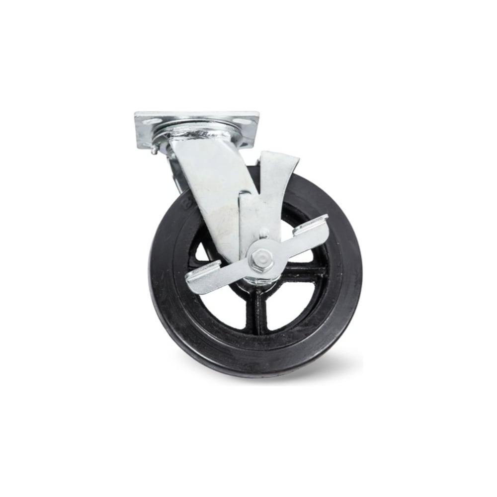 Большегрузное поворотное резиновое колесо TOR большегрузное неповоротное резиновое колесо tor