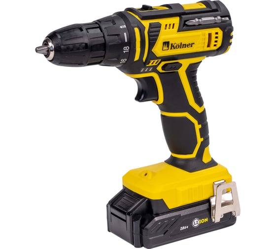 Изображение товара Аккумуляторная дрель-шуруповерт Kolner KCD 16-2L 8020100442
