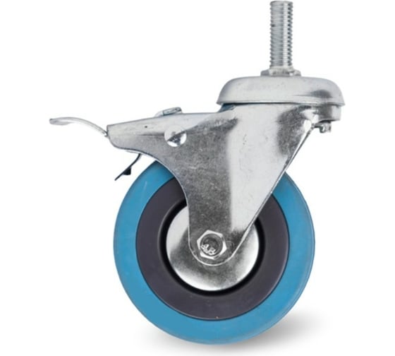 Изображение товара Колесо аппаратное поворотное с болтом и тормозом SCtgb 93 75 мм TOR 1003629
