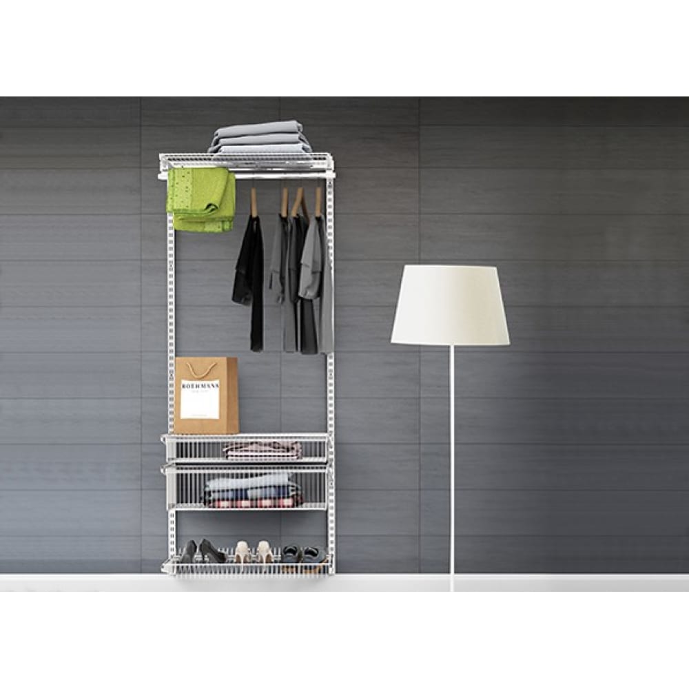 Уютная и удобная гардеробная система Volazzi Home, 6189507, белый, металл  - купить со скидкой