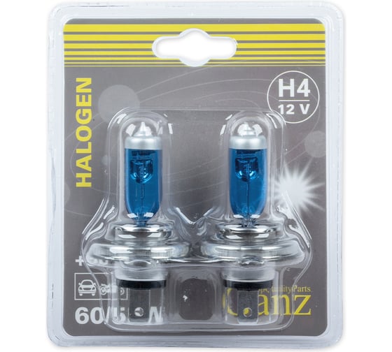 Изображение товара Лампа GANZ 12V H4 60/55W +50% P43t 5000K 2 шт. блистер GIP06053