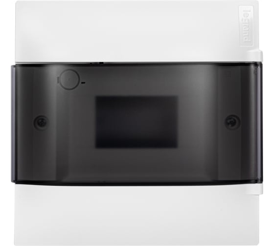 Изображение товара Пластиковый щиток Legrand Practibox S встраиваемый 1x6 Дымчатая дверь 134556