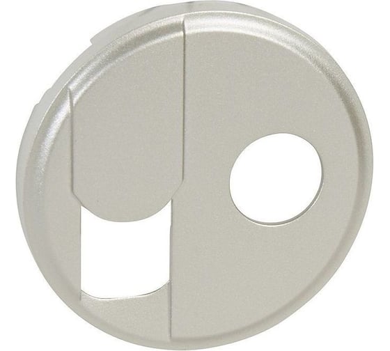 Изображение товара Лицевая панель Legrand Программа Celiane розетка RJ 45 + розетка ТV тип F Кат № 0 673 37 + 0 673 82 титан 068539