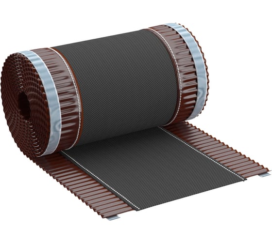 Изображение товара Вентиляционная коньковая лента РуфИзол 240х5000 мм, цвет коричневый АЭК004_ВИ