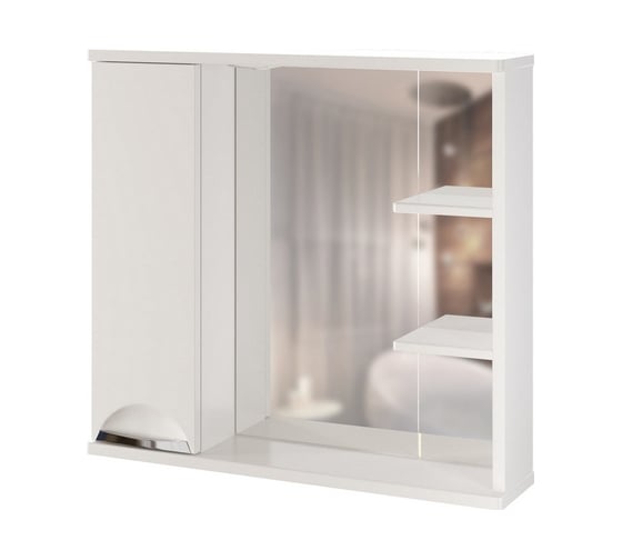 Изображение товара Навесной шкаф Mixline ЭТЬЕН-75 левый, с подсветкой, ПВХ 534831