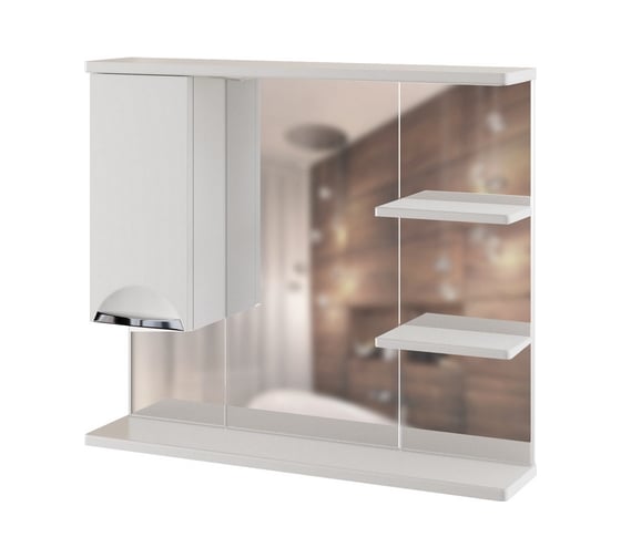 Изображение товара Навесной шкаф Mixline ЭТЬЕН-80 левый, с подсветкой, ПВХ 540870