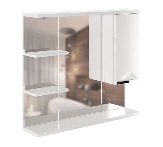 Изображение товара Навесной шкаф Mixline ЭТЬЕН-80 правый, с подсветкой. ПВХ 540869