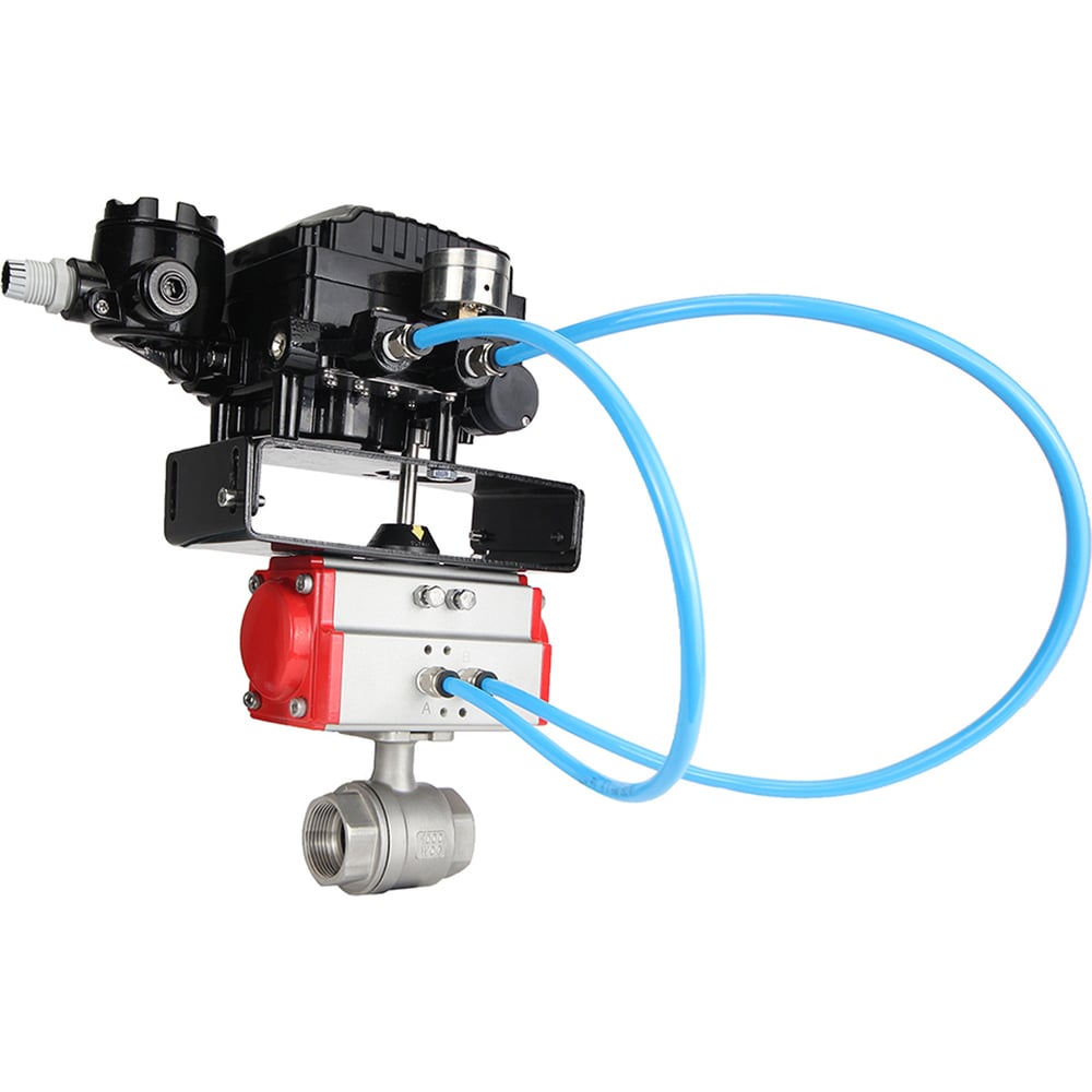Изображение товара Кран шаровой DN15 с пневмоприводом и пневмопозиционером