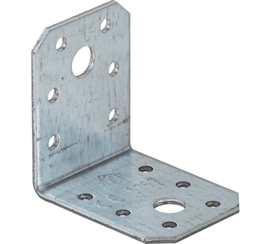Изображение товара Крепежный прочный уголок VORMANN 60х60х45х2,5 мм, оцинкованный 70 923 000