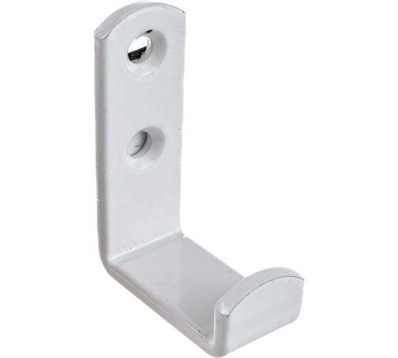 Изображение товара Настенный крючок VORMANN 49х36х17х3,5 мм, оцинкованный, цвет: белый 00280 001 W