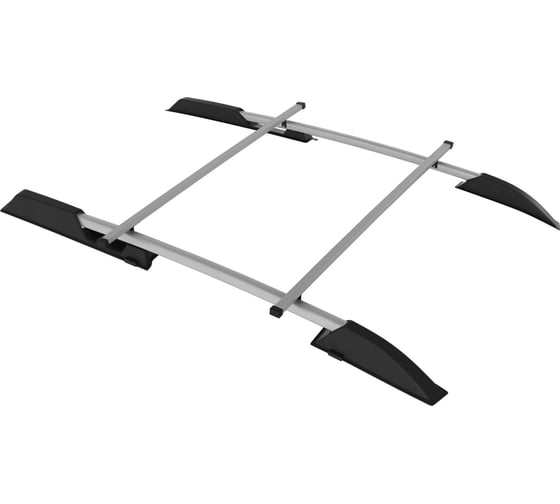 Изображение товара Рейлинги PT Group с поперечинами проф.1,05 Серебристый муар Усиленный LADA KALINA Хетчбэк 2004-2013 LKA551508