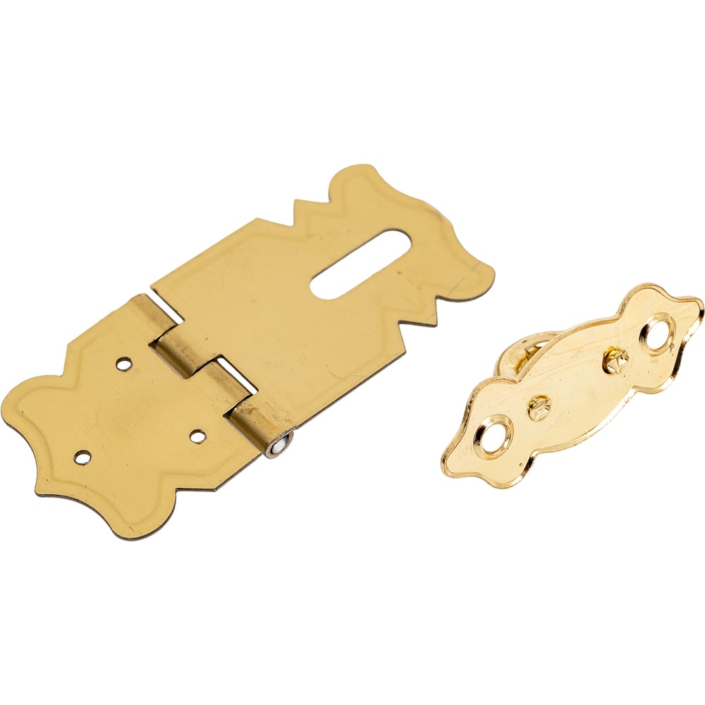 Замок для шкатулки VORMANN 47х20х0,5 мм, латунь , комплект европодвес 090841000