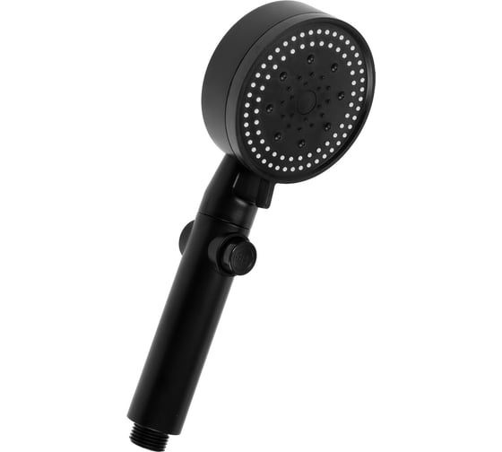 Изображение товара Лейка для душа ZEIN Z3539, d=90 мм, 5 режимов, кнопка стоп, съёмный верх, черная 9931296