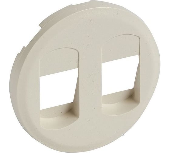 Изображение товара Лицевая панель Legrand Программа Celiane двойная акустическая розетка Кат № 2x0 673 11 слоновая кость 066241