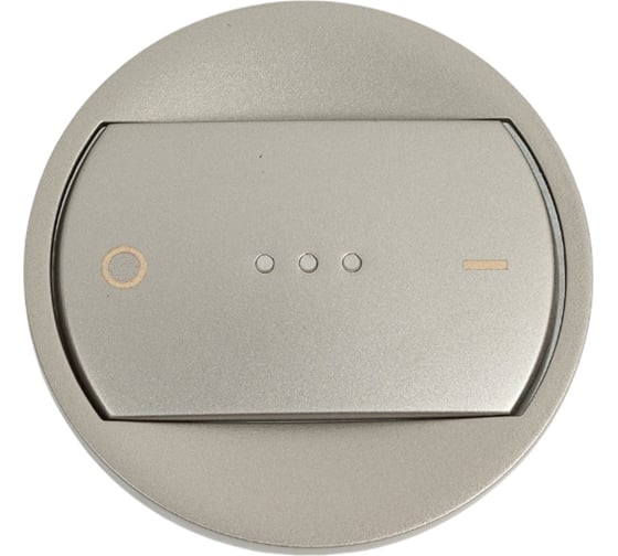 Изображение товара Лицевая панель Legrand Программа Celiane выключатель Кат № 0 670 20 с подсветкой или индикацией титан 068323