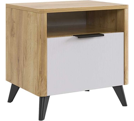 Изображение товара Тумба прикроватная Адам дуб крафт золотой/белое дерево MSA-01.2563