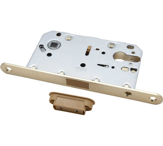 Изображение товара Замок под цилиндр Вантаж магнитный, сатин золото MC85SG