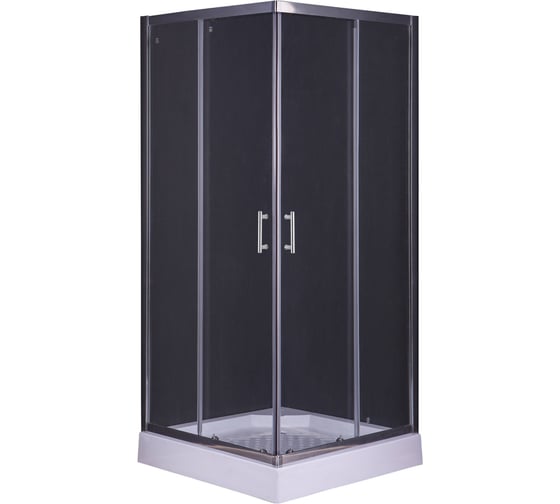 Изображение товара Душевой уголок Taliente 90_90_195см, квадратный, раздвижной, прозр.стекло 6мм, хром.профиль TA-09092-1CP