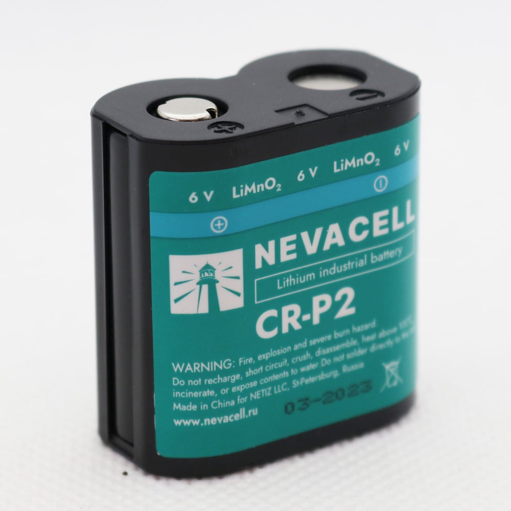 Изображение товара Элемент питания NevaCell CR-P2, марганцево-литиевый, 6 В, упаковка 1 шт
