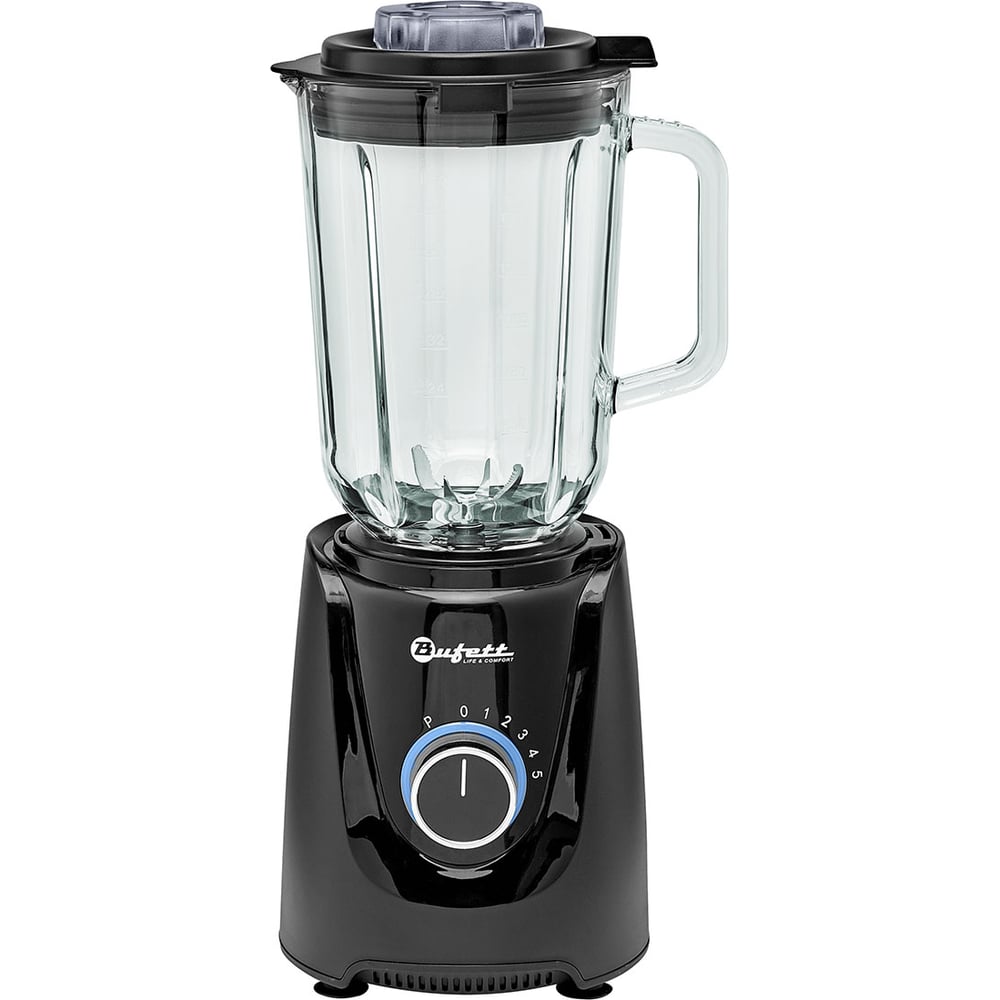 Изображение товара Стационарный блендер Bufett 1,5л 1000Вт черный с функцией пюрирования и колки льда