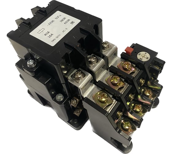 Изображение товара Пускатель электромагнитный ООО ЭТК ПМА-3200 УХЛ4 В, 380В/50Гц, 2з+2р, 40А, с реле РТТ-141, IP00 УТ-00000104